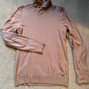 Calvin Klein women’s Turtleneck Sweater in Taupe